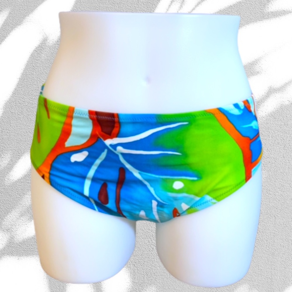 NWT Gottex Tropical Print High-waisted Swimsuit Bottoms